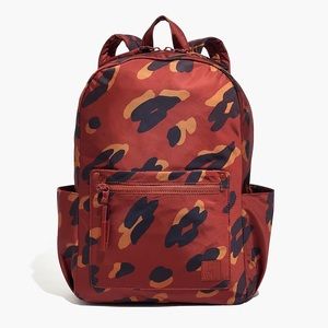 NWT Madewell MWL The (Re)sourced Backpack in Painted Leopard Travel Bag